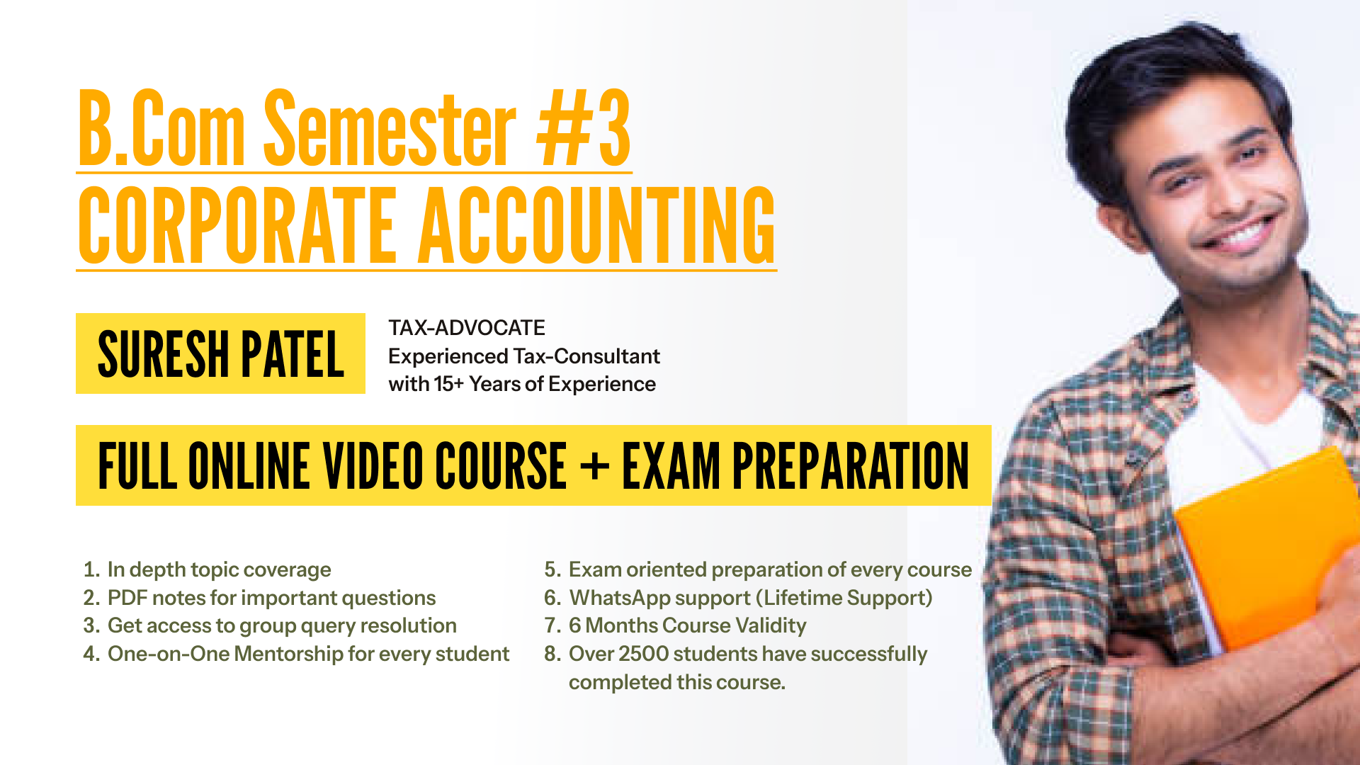 B.Com Semester #3 – Corporate Accounting