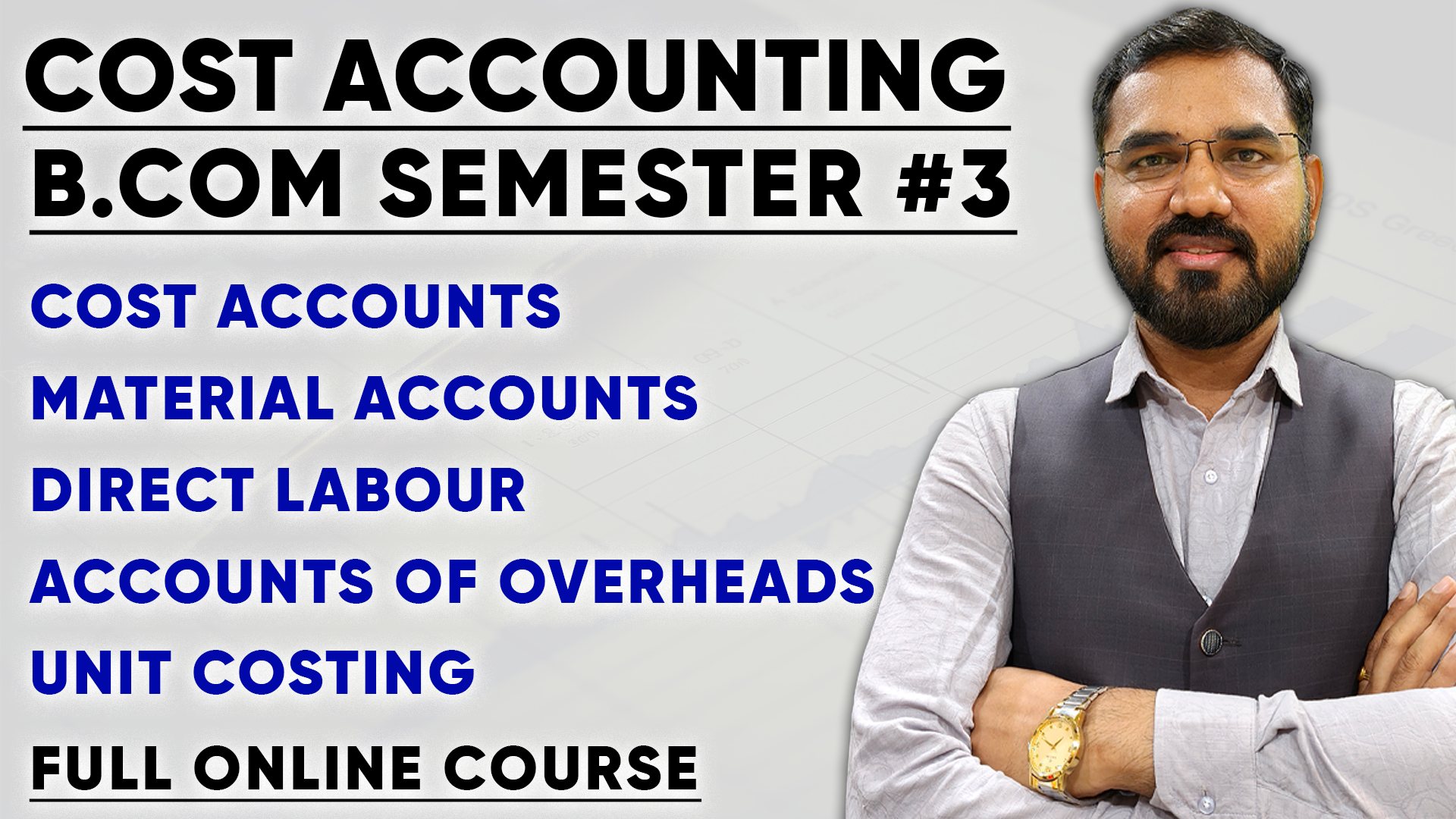 B.Com Semester #3 – Cost Accounting (Hindi + Gujarati)