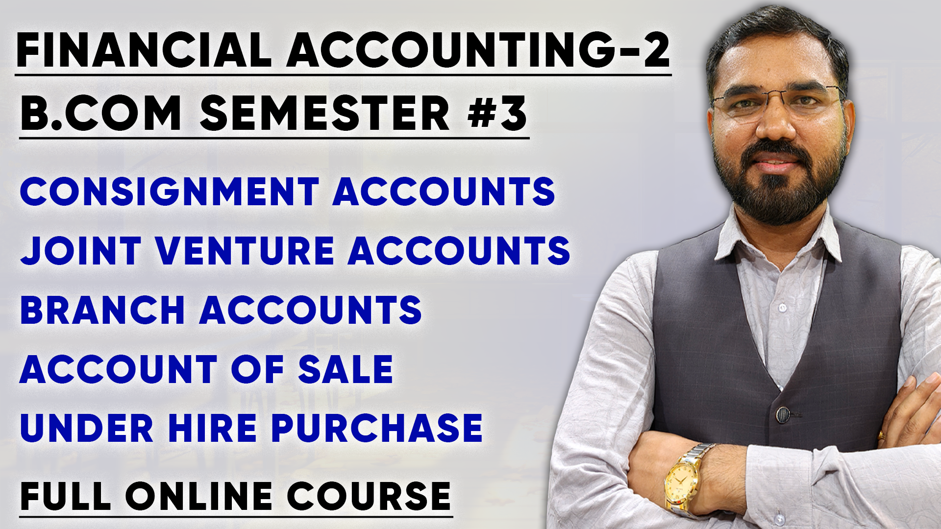 B.Com Semester #1 – Financial Accounting #2 (Hindi + Gujarati)